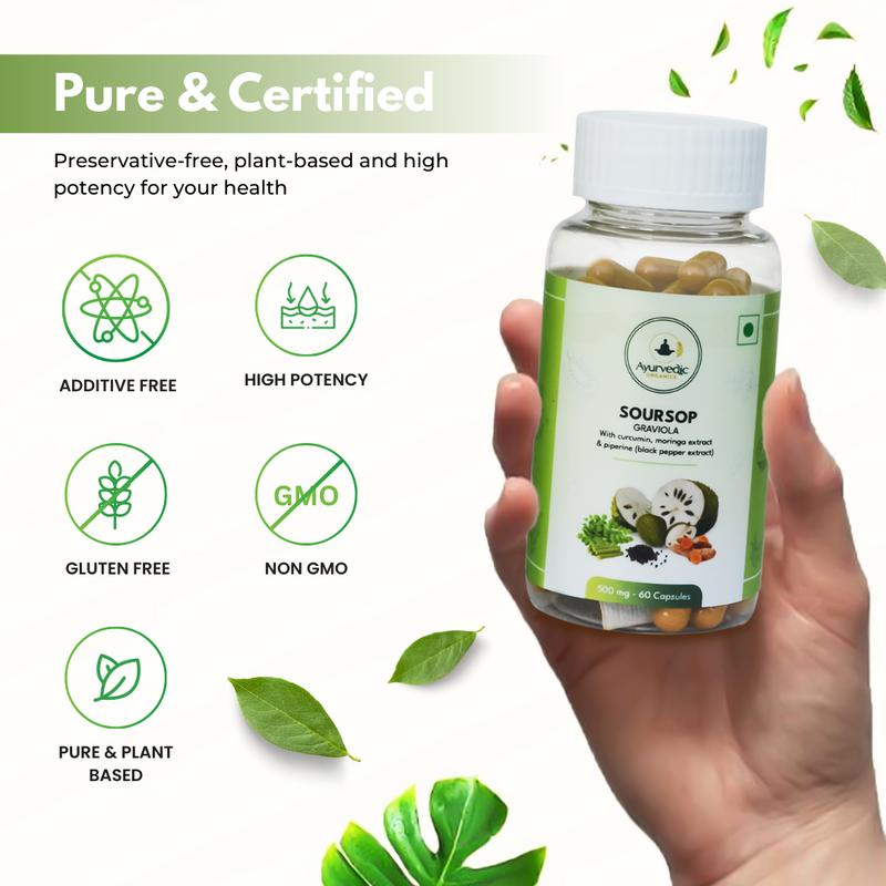 Soursop with Moringa, Curcumin and Black Pepper