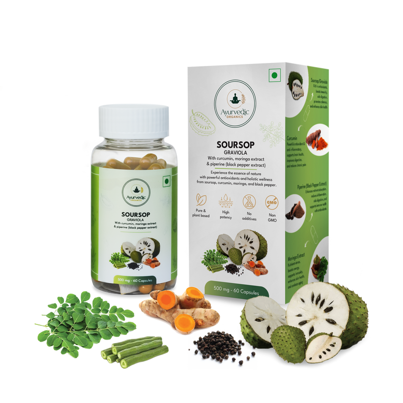 Soursop with Moringa, Curcumin and Black Pepper